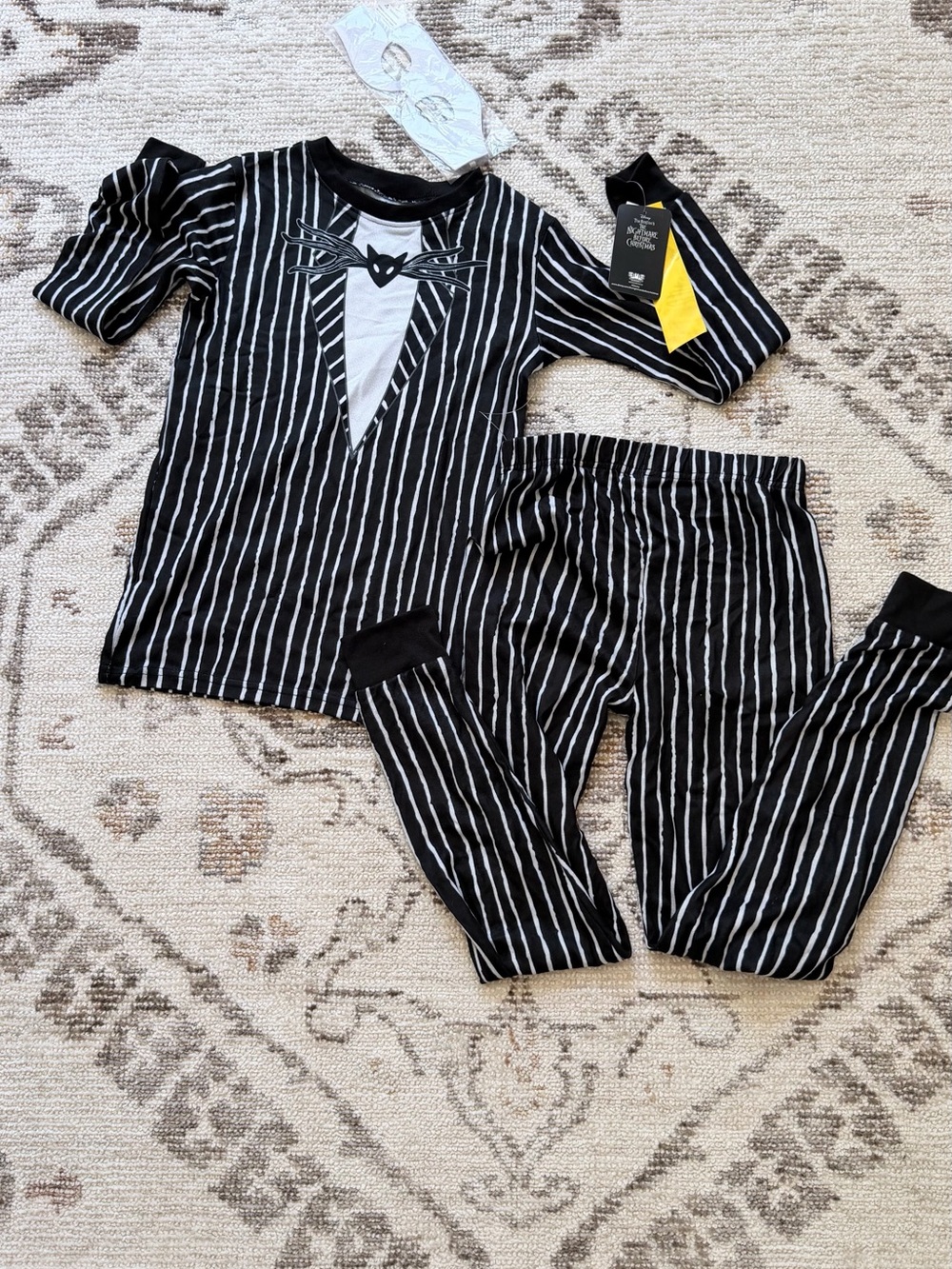 Disney The Nightmare Before Christmas Jack Skellington Pajama Set Boys Size 12